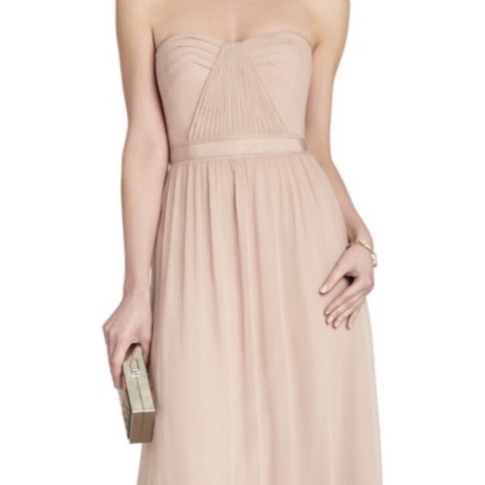 BCBGMAXAZRIA Strapless Dress in Bare Pink NWT 2